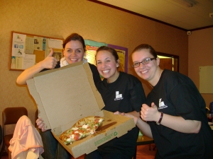 Staff meetings, for a time, always involved Fratelli Pizza